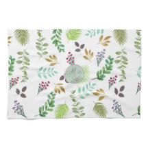 Botanische Beginletters Keukenhanddoek voor Koppel