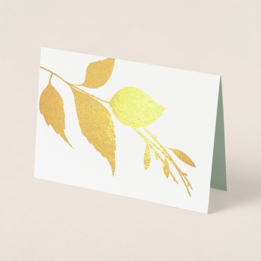 Botanische begrafenis Hartelijk dank Folie Kaarten (Voorkant)