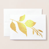 Botanische begrafenis Hartelijk dank Folie Kaarten (Voorkant met envelop)