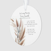 Botanische begrafenis / Memorial Ornament (voorkant)