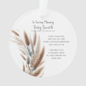 Botanische begrafenis / Memorial Ornament (voorkant)