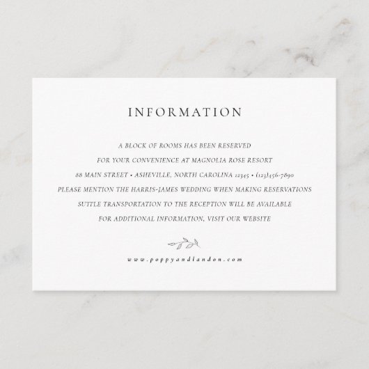 Botanische Behuizing Kaart - Een blok van kamers (Voorkant)