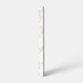 Botanische beige Decoratieve Leaf Monogrammen Samsung Galaxy Hoesje (Linkerkant)