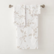 Botanische beige decoratieve lederen patroon