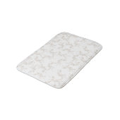 Botanische beige decoratieve lederen patroon badmat (Gekanteld)