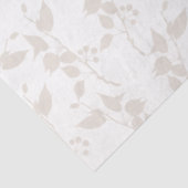 Botanische beige decoratieve lederen patroon tissuepapier (Detail)