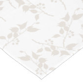 Botanische Beige Sierbladpatroon Korte Tafelloper (Hoek)