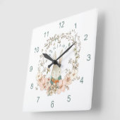  botanische benaming Baby Boy Nursery Vierkante Klok (Hoek)