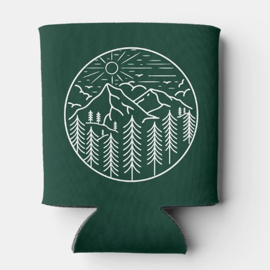 Botanische Berg Bruiloft Bos Koelbox Blikjeskoeler (Achterkant)