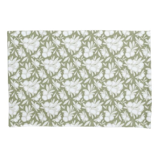 Botanische Berry Sketch Paar kussenslopen (Voorkant-Links)