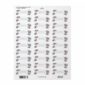Botanische Besadreslabel | Retouradreslabels Etiket (Full Sheet)