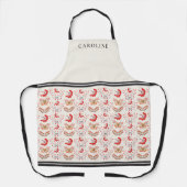 Botanische bessen & herfstbladeren Ivoor Custom Schort (Voorkant)