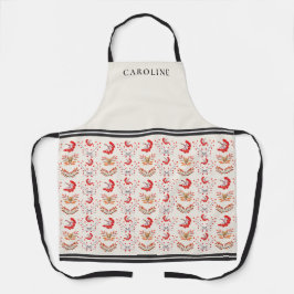 Botanische bessen & herfstbladeren Ivoor Custom Schort