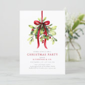 Botanische Bessen Kerstfeest Kaart (Staand voorkant)