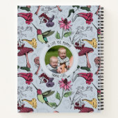 Botanische Beste Moeder Ooit Blue Hummingbird Gard Notitieboek (Achterkant)