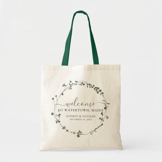 Botanische Bestemming Trouw Welkom Tote Bag (Voorkant)