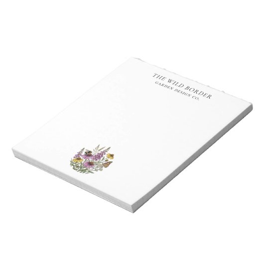 Botanische bestuiverstuin schrijfblok notitieblok (Linkerzijde)