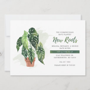 Botanische bewegende aankondiging