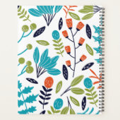 Botanische bijtende moderne Floral op maat Planner (Achterkant)