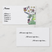 Botanische Blackberry Blossom FruitVisitekaartjes Visitekaartje (Voorkant / Achterkant)