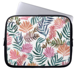 Botanische Bladeren Aquarel | Bloemrijk Kleurig Bl Laptop Sleeve