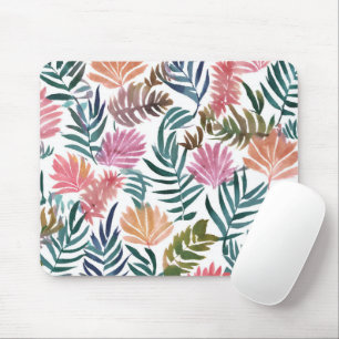 Botanische Bladeren Aquarel Bloemrijk Kleurig Bl Muismat