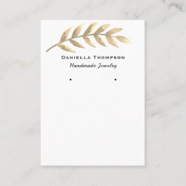 Botanische bladeren Boutique juwelen oorscherm Visitekaartje