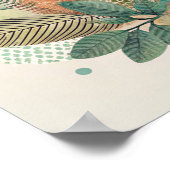 Botanische bladeren Collage Wall Decor Poster (Hoek)