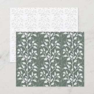 Botanische bladeren diep saliegroen scrapbookpapie