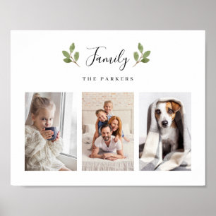 Botanische bladeren   Drie fotoserie Poster