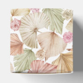 Botanische bladeren en bloemen Boho Wedding Bedankdoosjes (Bovenkant)