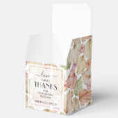 Botanische bladeren en bloemen Boho Wedding Bedankdoosjes (Geopend)