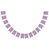 Botanische bladeren en bloemen Paars Vlaggetjes (Alle)