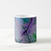 Botanische, bladeren en Paarse Mok (Center)