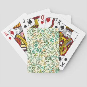 Botanische bladeren Greenery Natural Pokerkaarten