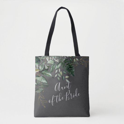 Botanische bladeren Greenery Tunt van het bruidges Tote Bag (Voorkant)