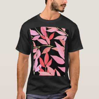 Botanische bladeren, kleurrijk naadloos patroon. t-shirt