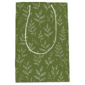 Botanische bladeren medium cadeauzakje (Voorkant)