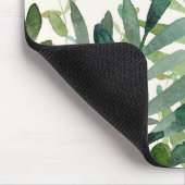 Botanische bladeren met tuinvormige Waterverf Muismat (Hoek)