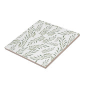 botanische bladeren naadloos patroon tegeltje (Zijkant)