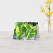 Botanische bladeren Note Kaart (Gele Bloem)