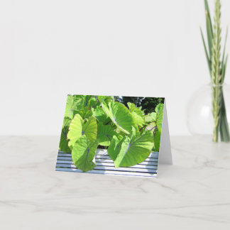 Botanische bladeren Note Kaart