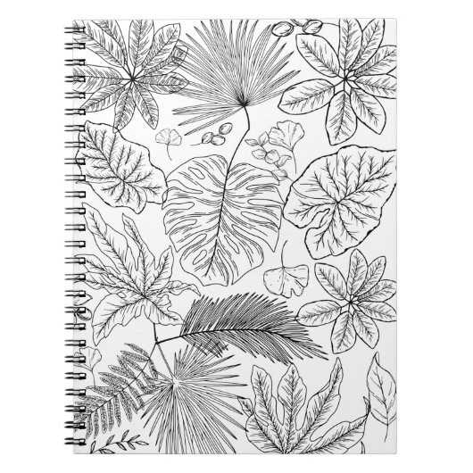 Botanische bladeren notitieboek (Voorkant)