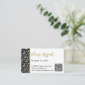 Botanische bladeren patroon grens online RSVP Informatiekaartje (Staand voorkant)