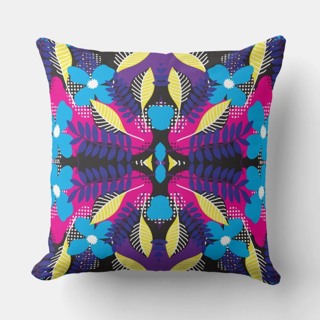 Botanische bladeren Pattern Sierkussen (Voorkant)