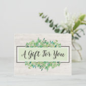 Botanische bladeren Robuuste Kaart van het houtexi (Staand voorkant)