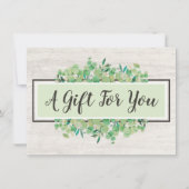 Botanische bladeren Robuuste Kaart van het houtexi (Voorkant)