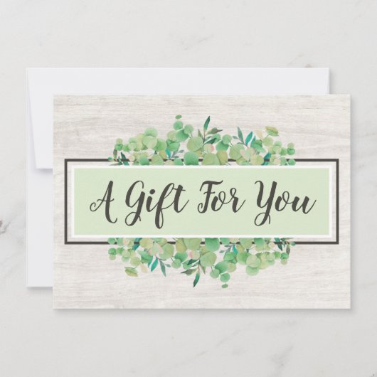 Botanische bladeren Robuuste Kaart van het houtexi (Voorkant)