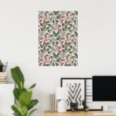 Botanische Bladeren Sage Blush Neutrale Wanddecora Poster (Thuiskantoor)