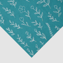 Botanische bladeren tissuepapier